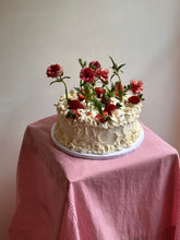 Load image into Gallery viewer, 10" Victoria Sponge Cake with Raspberry Rose Jam and Vanilla Bean